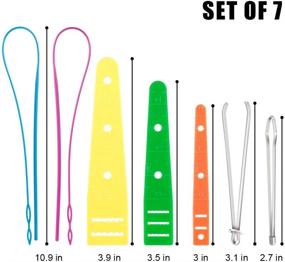 img 3 attached to 🧵 Kaqulec 2020 Updated Version - Bodkin Threader Set 10Pcs, Including Flexible Drawstring Threader Replacements (2 Plastic & 2 Metal Drawstring Threaders), 2 Metal Tweezers, 1 Storage Bag, and 3 Flat Plastic Threaders