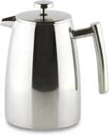 ☕ belmont 16-cup double walled cafetiere coffee maker, mirror finish, 2 litre by café stal logo