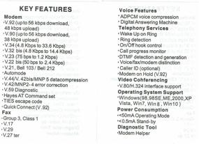 img 4 attached to 📠 High-Speed USB 56K External Dial Up Fax Data Modem Compatible with Windows 10/8/7/XP/Vista