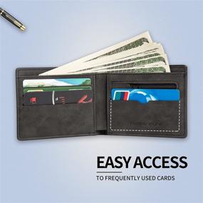 img 1 attached to KEPPERFUNE Minimalist Wallets Holder Leather Men's Accessories