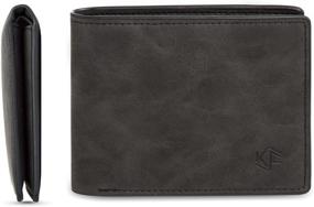 img 4 attached to KEPPERFUNE Minimalist Wallets Holder Leather Men's Accessories