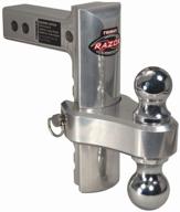 π§ enhanced trimax trz6alrp 6-inch aluminum adjustable hitch: dual hitch ball, receiver adjustment pin logo