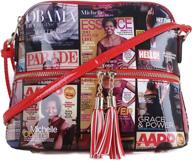 💼 stylish & chic: glossy magazine lightweight crossbody michelle women's handbags & wallets logo