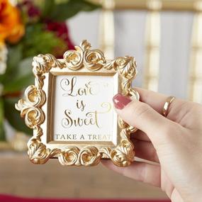 img 1 attached to 🌟 Stylish and Elegant Gold Baroque Place Card/Photo Holder by Kate Aspen