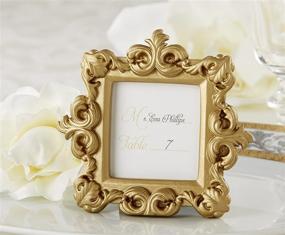 img 3 attached to 🌟 Stylish and Elegant Gold Baroque Place Card/Photo Holder by Kate Aspen