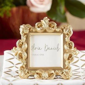 img 2 attached to 🌟 Stylish and Elegant Gold Baroque Place Card/Photo Holder by Kate Aspen