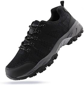 img 4 attached to 👟 Jabasic Women's Breathable Knit Athletic Hiking Shoes | Outdoor Sneakers