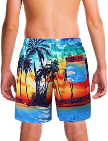 img 2 attached to 🏊 Quick Dry Cool Print Swimwear: Kidlove Boys Swim Trunks for 7-15 Years - Stylish Bathing Suits & Board Shorts for Big Kids!