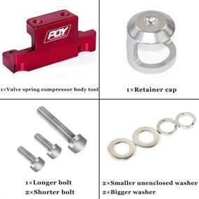 img 2 attached to 🔧 PQY Valve Spring Compressor Tool - Honda Acura K Series K20 K24 F20C F22C Red - Efficient Removal Accessory
