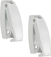 🔒 convenient recpro rv baggage door catch: secure your compartment with white rounded clips latch in camper trailers & motor homes (2 pack) logo