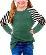 🐆 besserbay trendy leopard striped sleeve girls' clothing and tops, tees & blouses logo