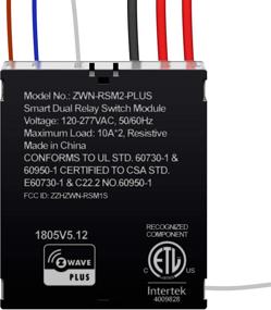 img 4 attached to 💡 ENERWAVE Z-Wave Plus Dual Relay Module: Smart Hidden Switch, Single Pole, 120-277VAC, 10A, NEUTRAL WIRE REQUIRED