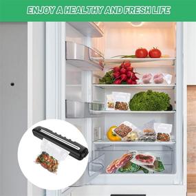 img 1 attached to 🔒 Автозапайщик Zttopo AutoSeal с ножом - портативный пищевой вакууматор Sous Vide для сухого и влажного хранения