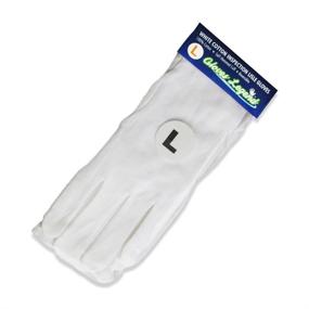 img 2 attached to Legend White Coin Moisturizing Jewelry Silver Inspection Cotton Lisle Gloves - Medium Weight Large Size - Pack of 6 (12 Gloves)