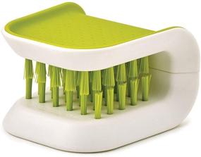 img 1 attached to 🧽 Green Brush Bristle Scrub for Kitchen Washing Non-Slip - 2 Pack Blade Brush Knife and Cutlery Cleaner by Lucky Shop1234 (Green, 2pcs)