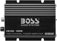 🚗 усилитель для автомобиля boss audio systems ce102 - 100 вт, полночастотный, класс a/b, ic: мощный 2-канальный усилитель для вашей автомобильной аудиосистемы. логотип