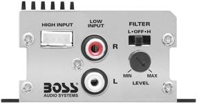 img 2 attached to 🚗 Усилитель для автомобиля BOSS Audio Systems CE102 - 100 Вт, полночастотный, класс A/B, IC: мощный 2-канальный усилитель для вашей автомобильной аудиосистемы.