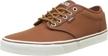 vans atwood leather brown marshmallow men's shoes logo