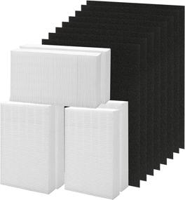 img 4 attached to 🔍 Smilyan 6 Pack HPA300 HEPA Replacement Filter R for Honeywell HPA300 HPA200 HPA100 HPA090 Series Air Purifier - High-Quality Alternative to HRF-R3 HRF-R2 HRF-R1 (6 Hepa + 8 Carbon)