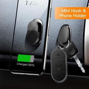 img 2 attached to Versatile Magnetic Car Mount Hooks: Organize Your Cellphone, Keys, and Cables with Adhesive Holders and Finger Ring Stand