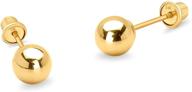 stylish yellow hollow children earrings: girls' jewelry logo