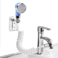 🚿 hand shower spray faucet attachment with hose - akamino sink faucet hose sprayer for hair washing, indoor & outdoor kitchen, bathroom tool rinser логотип