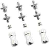 📷 maxmoral 3 sets threaded screw mount adapter set for camera tripod monopod - dslr camera flash trigger adapter - female to female adapter, male to male screw, reducer bushing screw logo