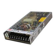 🔌 mean well lrs-200-12 switching power supply, single output, 12v, 17a, 200w, compact size: 8.5 x 4.5 x 1.2 inches logo
