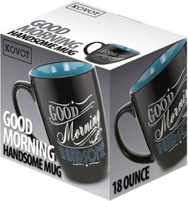 img 1 attached to ☕ KOVOT Handsome Morning 18 Oz Ceramic Mug