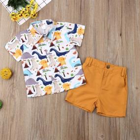 img 3 attached to 👕 Adorable Flamingo T-Shirts: Stylish Toddler Boys' Clothing Sets