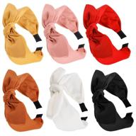 🎀 tobatoba fashion knot headband for women - wide and elastic knotted bow headbands with cute solid design - stylish hair accessories for women and girls logo