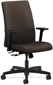 img 1 attached to 🪑 HON Ignition Series Mid-Back Work Chair - Stylish Upholstered Computer Chair for Productive Office Desk Work, in Espresso (HIWM1)