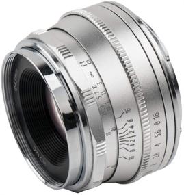 img 4 attached to 📷 Pergear 25mm F1.8 Manual Focus Fixed Lens for Fujifilm Fuji Cameras - Superior Image Quality & Compatibility with X-Series Models (Silver)