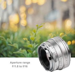 img 1 attached to 📷 Pergear 25mm F1.8 Manual Focus Fixed Lens for Fujifilm Fuji Cameras - Superior Image Quality & Compatibility with X-Series Models (Silver)