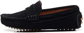 img 2 attached to Shenn Slip Leather Loafers S8884 Boys' Shoes