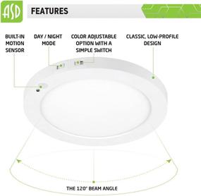 img 1 attached to ASD (4 Pack) 9 Inch Flush Mount LED Ceiling Light Fixture With Motion Sensor 3 CCT Adjustable