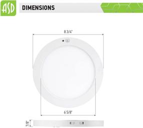 img 2 attached to ASD (4 Pack) 9 Inch Flush Mount LED Ceiling Light Fixture With Motion Sensor 3 CCT Adjustable