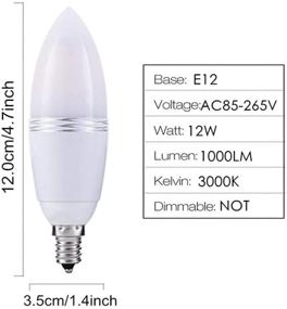 img 3 attached to JKLcom Candelabra Equivalent Decorative Non Dimmable