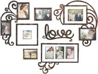 ❤️ jerry & maggie - valentine wall decoration combination - pvc picture frame selfie gallery collage - love heart shape, brown логотип