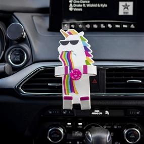 img 3 attached to 🦄 Adjustable Unicorn Hug Buddy Air Vent Car Phone Holder - Universal Fit for iPhone, Samsung Galaxy, LG, Google, Nexus 5X, Moto, Black, and Other Smartphones