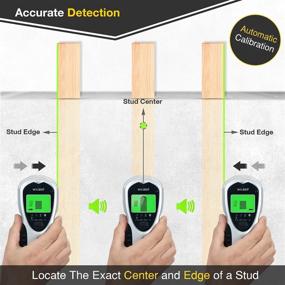 img 2 attached to 🛠️ WILBEK Stud Finder Wall Scanner with 9-Inch Magnetic Level Tool - Advanced Electronic Device for Accurate Detection & Scanning Modes, Leveler with Three Bubbles for Diverse Leveling - All-in-One Kit for Easy DIY Home Improvements