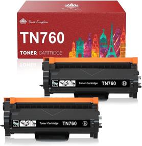 img 4 attached to 🖨️ Toner Kingdom Compatible TN-760 Toner Cartridge Replacement for Brother TN760 / TN730 - Ideal for HL-L2350DW, MFC-L2710DW, HL-L2370DWXL, HL-L2395DW, DCP-L2550DW, HL-L2390DW (2 Black Pack)