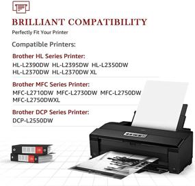 img 3 attached to 🖨️ Совместимый картридж для тонера Toner Kingdom TN-760 для замены картриджа Brother TN760 / TN730 - идеально подходит для HL-L2350DW, MFC-L2710DW, HL-L2370DWXL, HL-L2395DW, DCP-L2550DW, HL-L2390DW (2 черных картриджа)