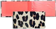 🐆 kate spade new york small photo album 4x6: leopard print picture book, holds 80 photos - forest feline elegance logo