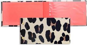 img 4 attached to 🐆 Kate Spade New York Small Photo Album 4x6: Leopard Print Picture Book, Holds 80 Photos - Forest Feline Elegance