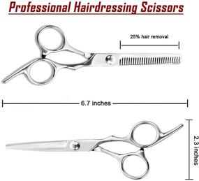 img 3 attached to Ansxiy Scissors Professional Stainless Hairdressing