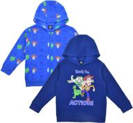 👕 magical disney 2-piece hoodie hooded sweatshirt: boys' clothing for comfy adventures logo