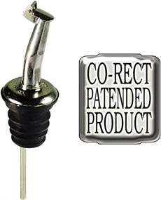 img 1 attached to 🍾 Co-Rect Flip-Top Metal Liquor Bottle Pourer (Pack of 12) - Efficient and Durable Metallic Spout Solution