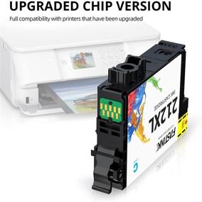 img 3 attached to 🖨️ FASTINK Remanufactured 212XL Ink Cartridge Set with Upgraded Chips - Compatible with Epson XP-4100 XP-4105 WF-2830 WF-2850 Printers (Black, Cyan, Magenta, Yellow, 4 Pack)