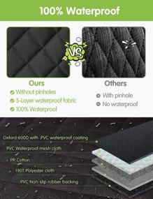 img 2 attached to 🐶 Nzonpet 4-in-1 Dog Car Seat Cover: Waterproof & Scratchproof Hammock, Nonslip Protector for Cars, Trucks, SUVs